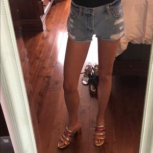 Talula denim short from aritzia sz 25